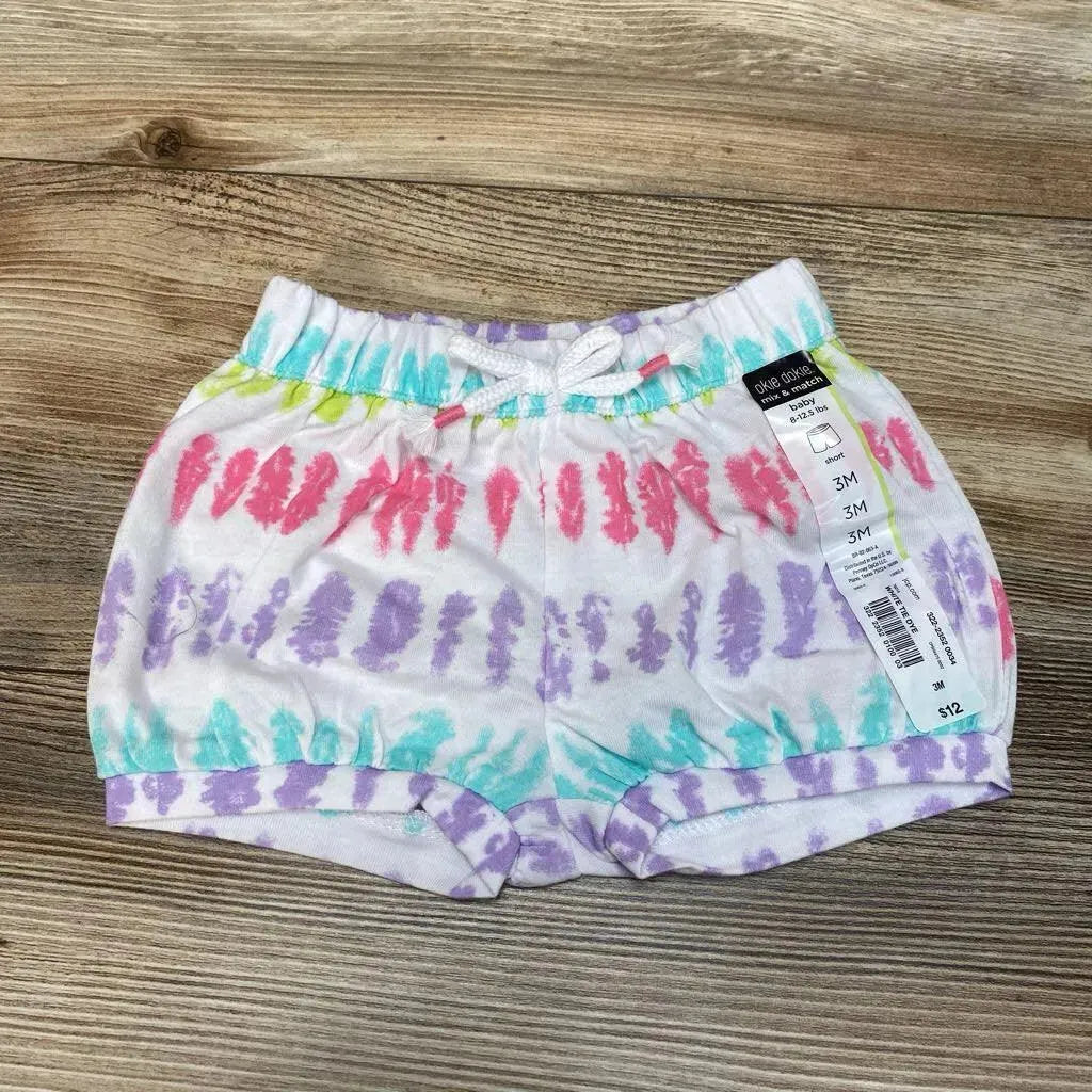 NEW Okie Dokie Tie Dye Pull-On Shorts sz 3m - Me 'n Mommy To Be