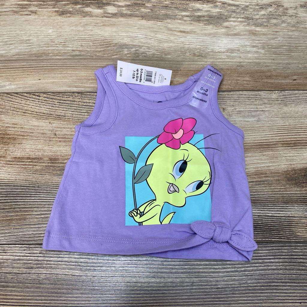 NEW WB x Disney Knot-Tie Graphic Tank Top sz 0-3m - Me 'n Mommy To Be
