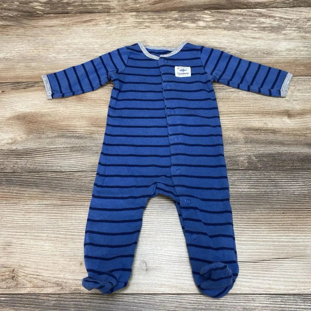 Carter's Striped Mighty Handsome Sleeper sz 3m - Me 'n Mommy To Be