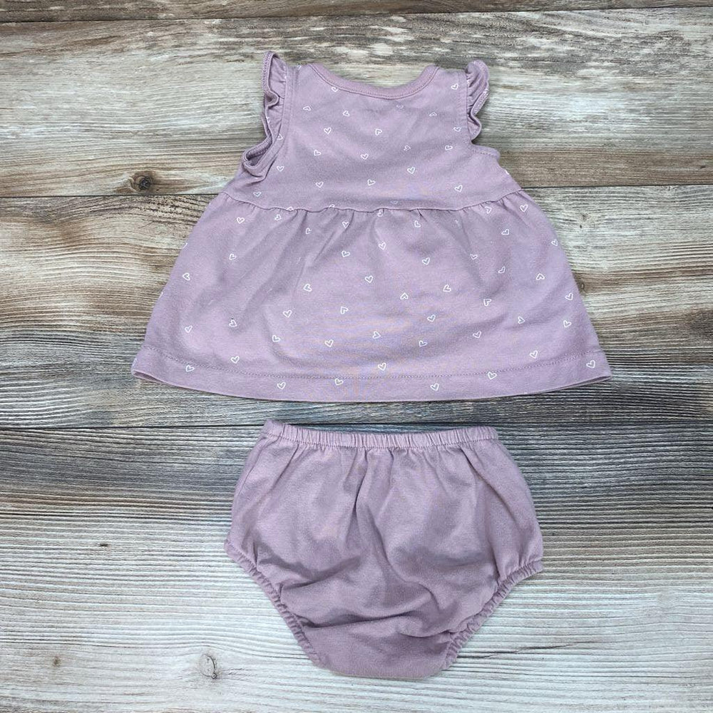 Cat & Jack 2pc Heart Print Dress & Bloomers sz 0-3m - Me 'n Mommy To Be