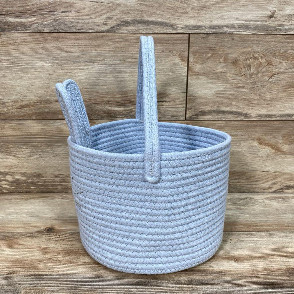 Bunny Coiled Rope Round Storage Basket - Me 'n Mommy To Be