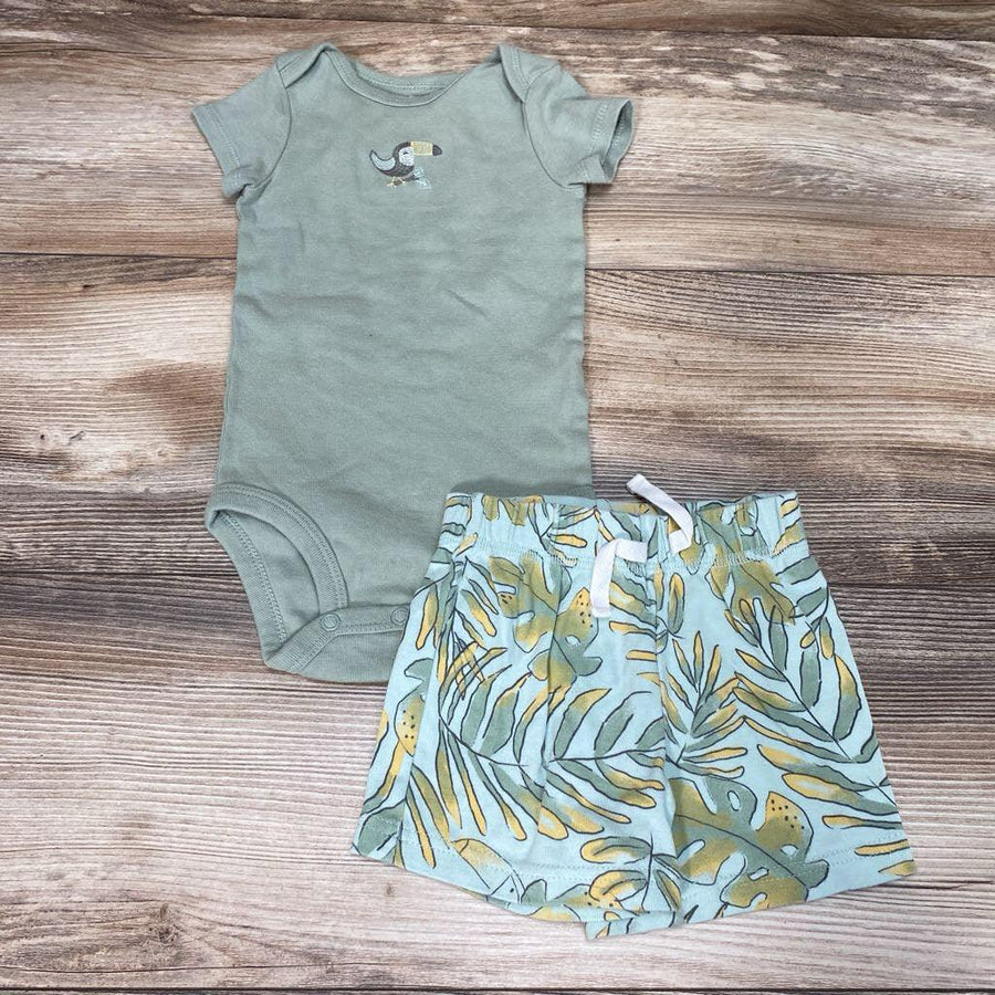 Carter's 2pc Toucan Bodysuit & Shorts sz 6m - Me 'n Mommy To Be
