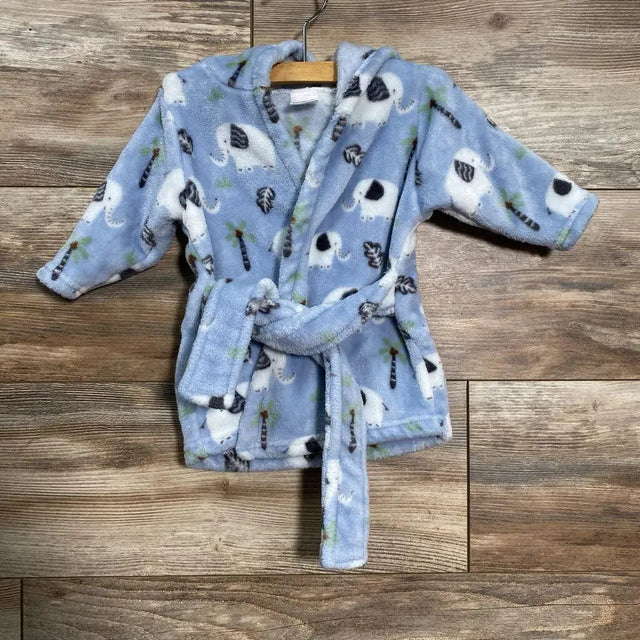 Hooded Elephant Print Robe sz 0-9m - Me 'n Mommy To Be