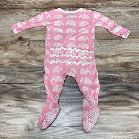 Kickee Pants Elephant Ruffle Footie sz 0-3m - Me 'n Mommy To Be