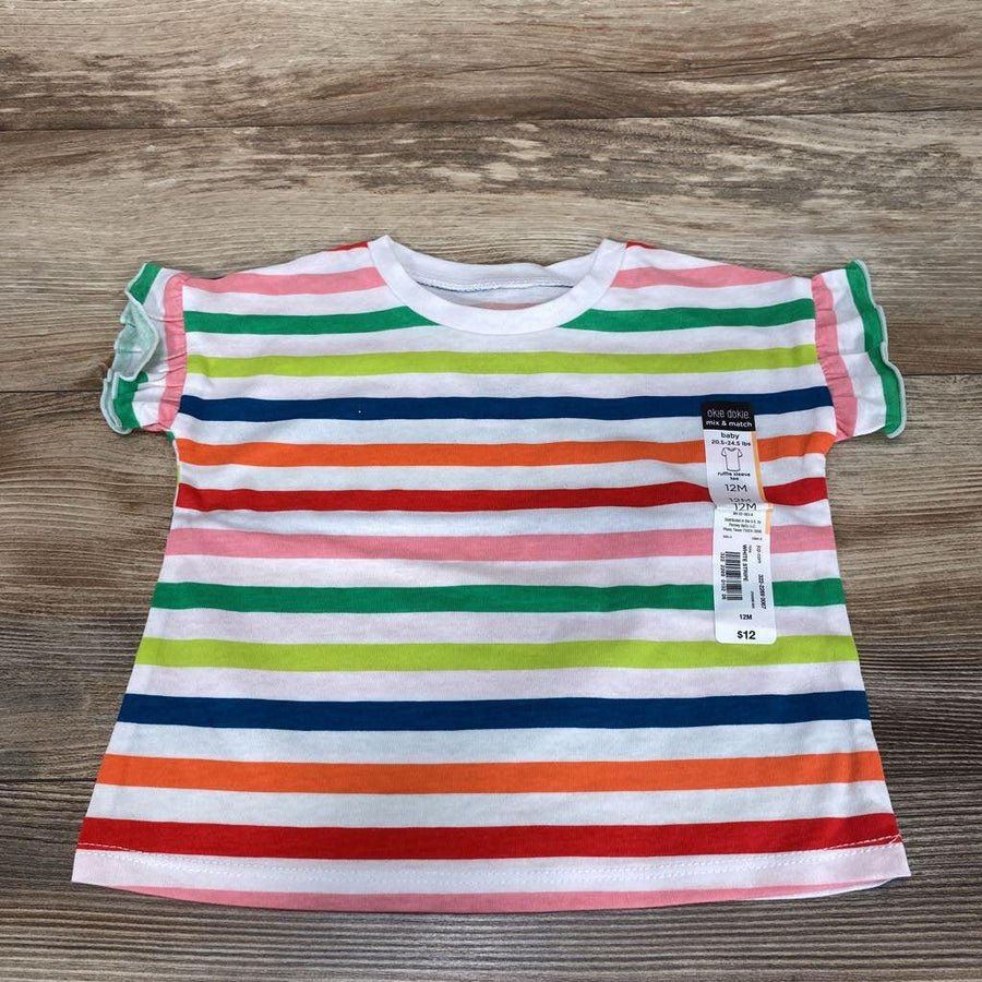 NEW Okie Dokie Striped Shirt sz 12m - Me 'n Mommy To Be