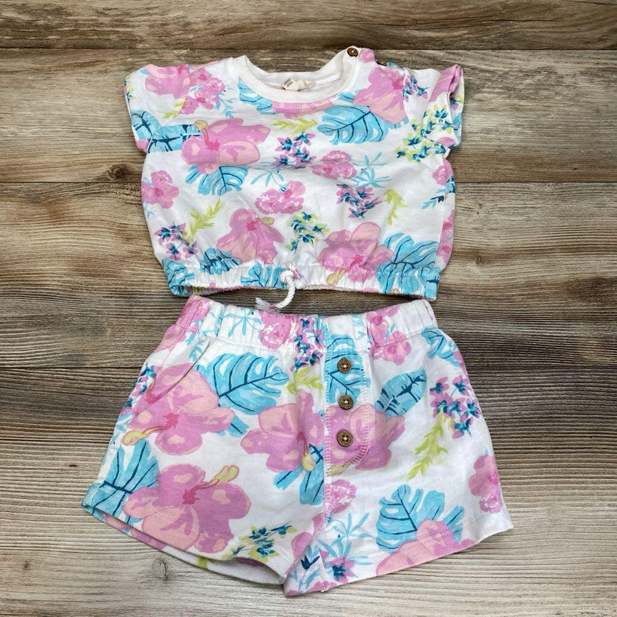 Jessica Simpson 2pc Floral Top & Shorts sz 12m - Me 'n Mommy To Be
