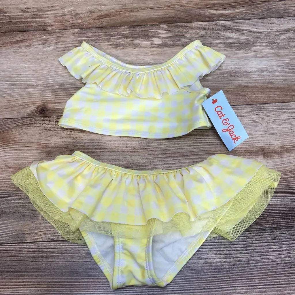 NEW Cat & Jack 2pc Gingham Bikini Set sz 3T - Me 'n Mommy To Be