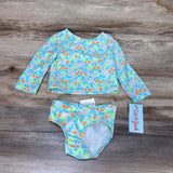 NEW Cat & Jack 2pc Floral Rashguard Set sz 12m - Me 'n Mommy To Be