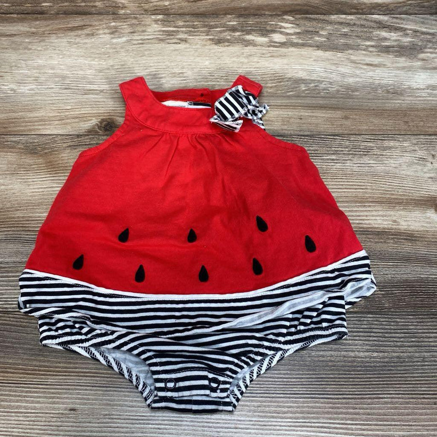 First Impressions Watermelon Bodysuit Dress sz 6-9m - Me 'n Mommy To Be