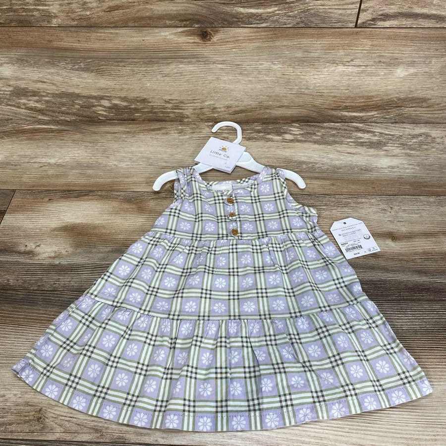 NEW Little co. Floral Plaid Dress sz 12m - Me 'n Mommy To Be