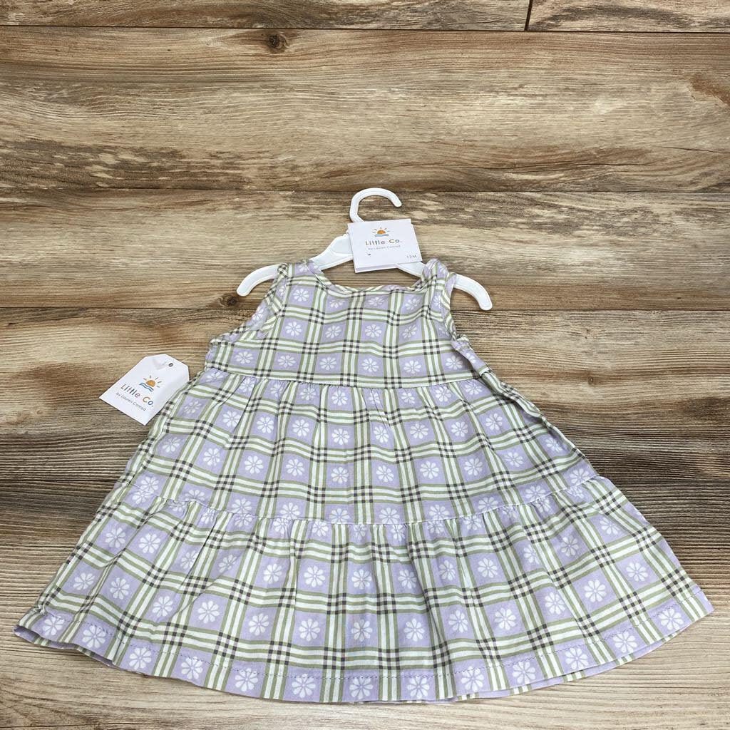 NEW Little co. Floral Plaid Dress sz 12m - Me 'n Mommy To Be
