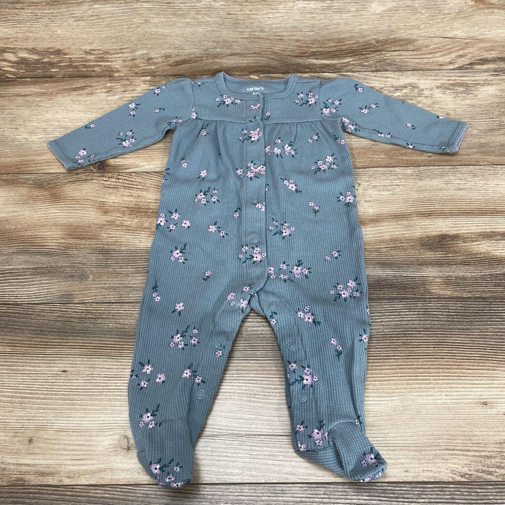 Carter's Floral Waffle Knit Sleeper sz 6m - Me 'n Mommy To Be