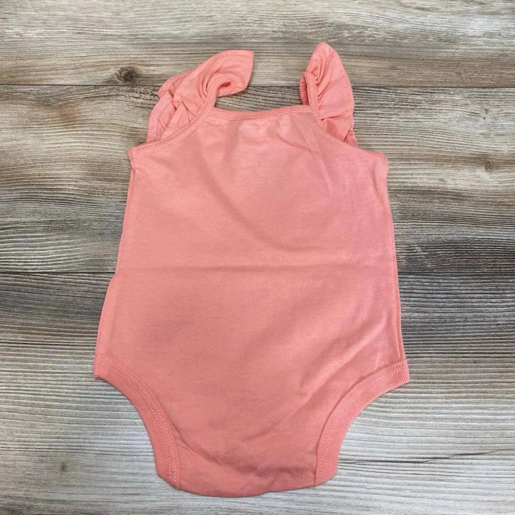 NEW Okie Dokie One In A Melon Ruffle Sleeve Bodysuit sz 6m - Me 'n Mommy To Be