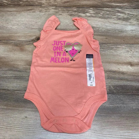 NEW Okie Dokie One In A Melon Ruffle Sleeve Bodysuit sz 12m - Me 'n Mommy To Be