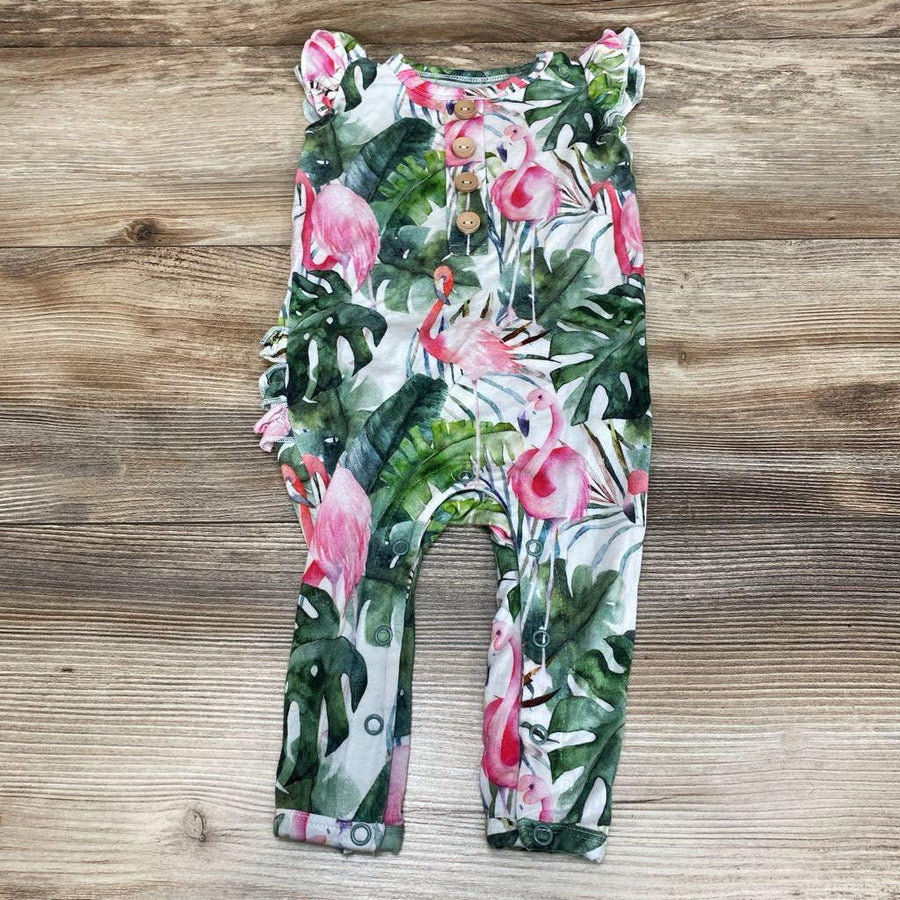 Little Bum Bums Palm Leaf Ruffle Romper sz 0-3m - Me 'n Mommy To Be
