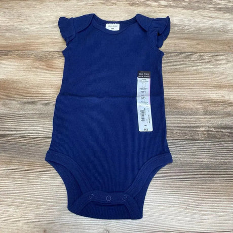 NEW Okie Dokie Ruffle Sleeve Ribbed Bodysuit sz 9m - Me 'n Mommy To Be