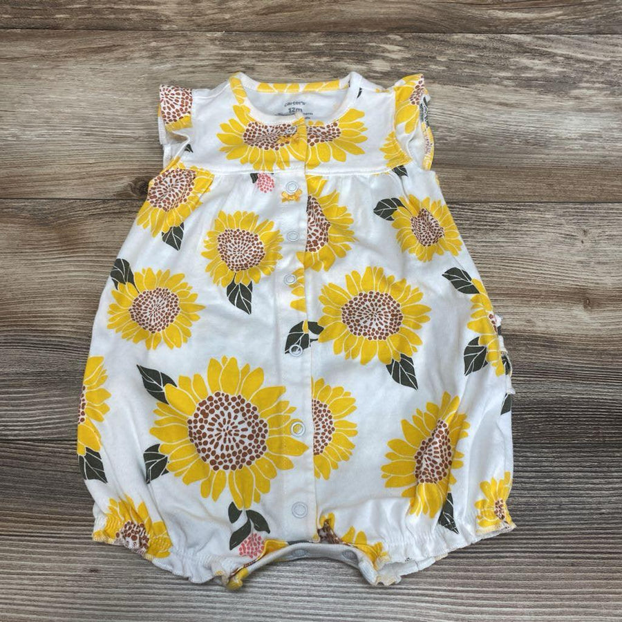 Carter's Sunflower Shortie Romper sz 12m - Me 'n Mommy To Be
