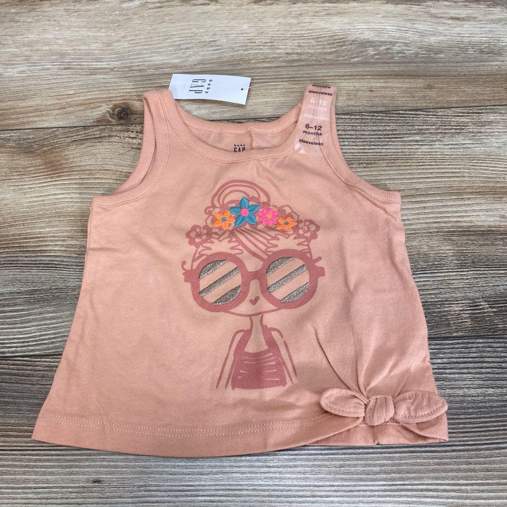 NEW Baby Gap Front-Tie Embroidered Tank Top sz 6-12m - Me 'n Mommy To Be