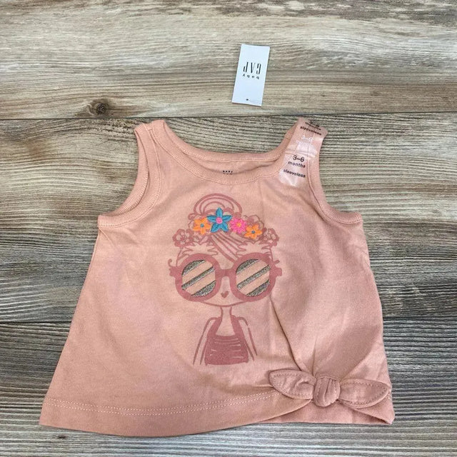 NEW Baby Gap Front-Tie Embroidered Tank Top sz 3-6m - Me 'n Mommy To Be