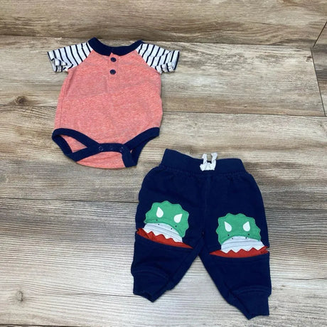 Cat & Jack 2pc Henley Bodysuit & Pants sz NB - Me 'n Mommy To Be