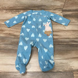 Just One You Hearts & Bunny Blanket Sleeper sz 6m - Me 'n Mommy To Be