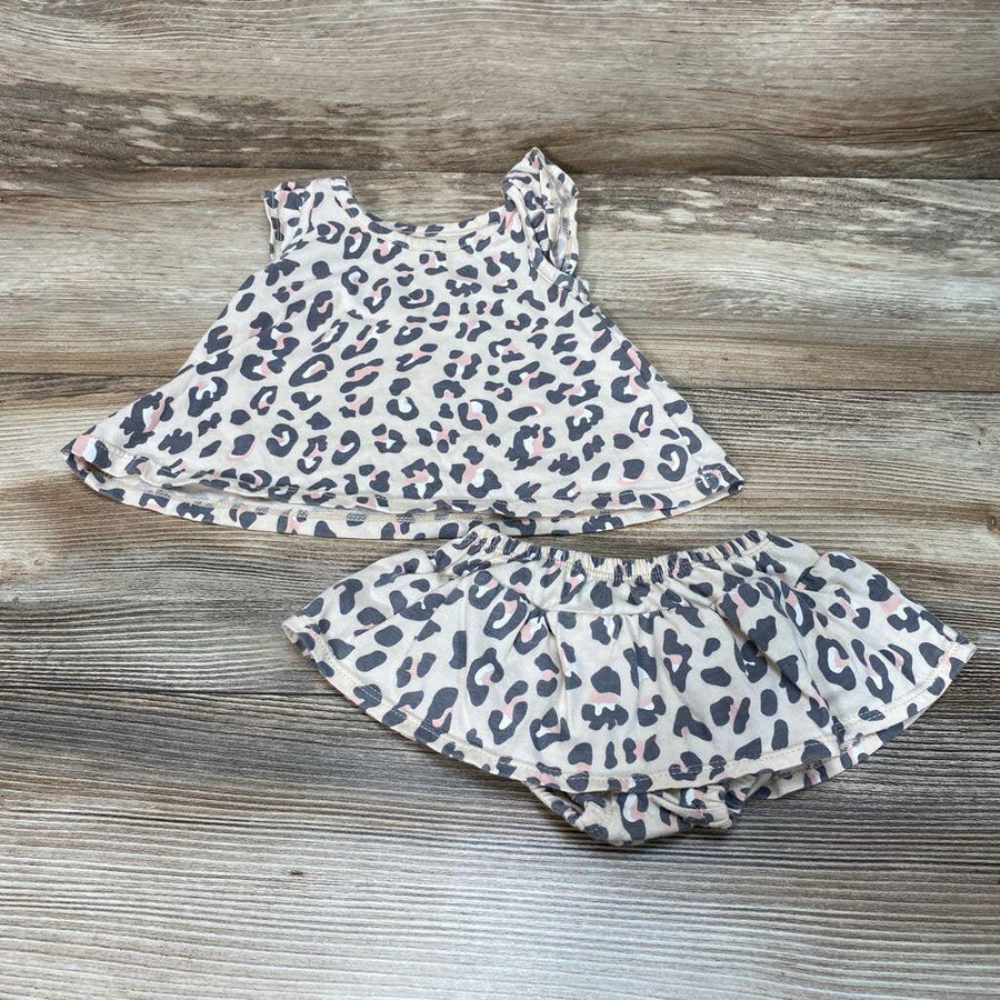 Grayson Mini 2pc Leopard Print Top & Skirted Bloomers sz 0-3m - Me 'n Mommy To Be