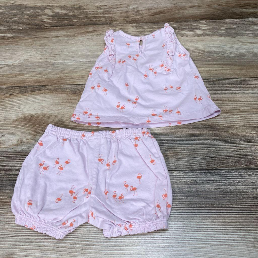 Child Of Mine 2pc Flamingo Top & Shorts sz 0-3m - Me 'n Mommy To Be