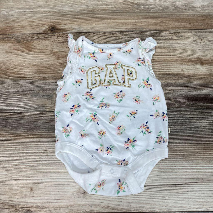 Baby Gap Floral Logo Bodysuit sz 0-3m - Me 'n Mommy To Be