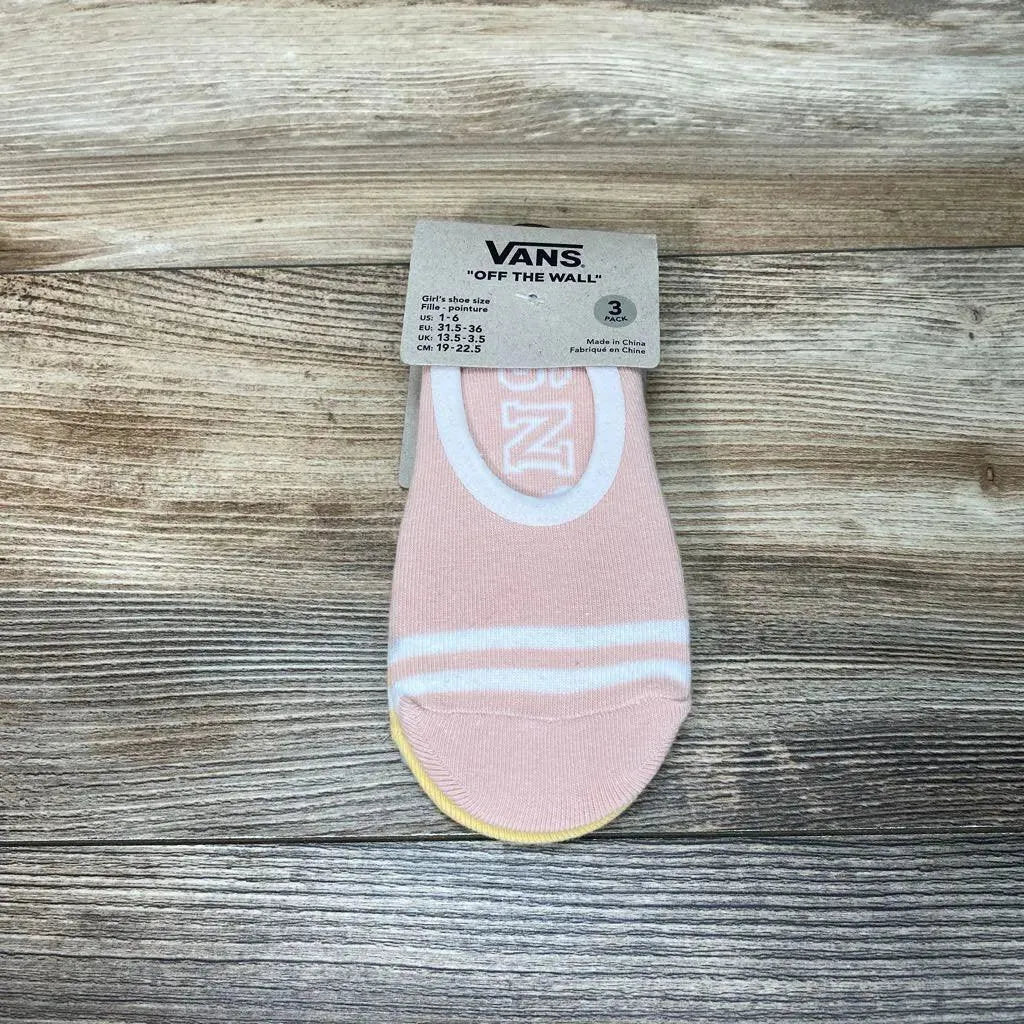 NEW Vans 3pk No Show Socks sz 1-6 - Me 'n Mommy To Be