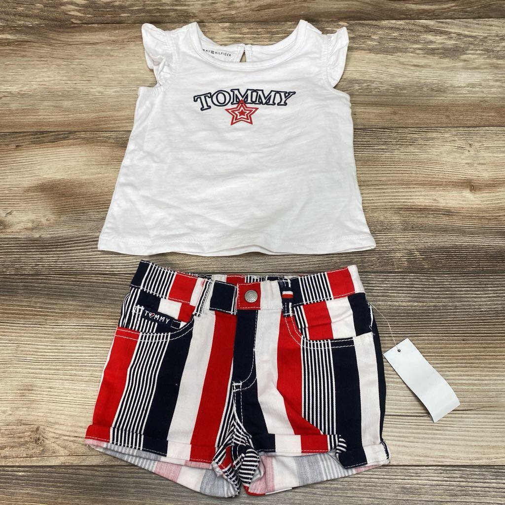 NEW Tommy Hilfiger Shirt & Shorts sz 24m - Me 'n Mommy To Be
