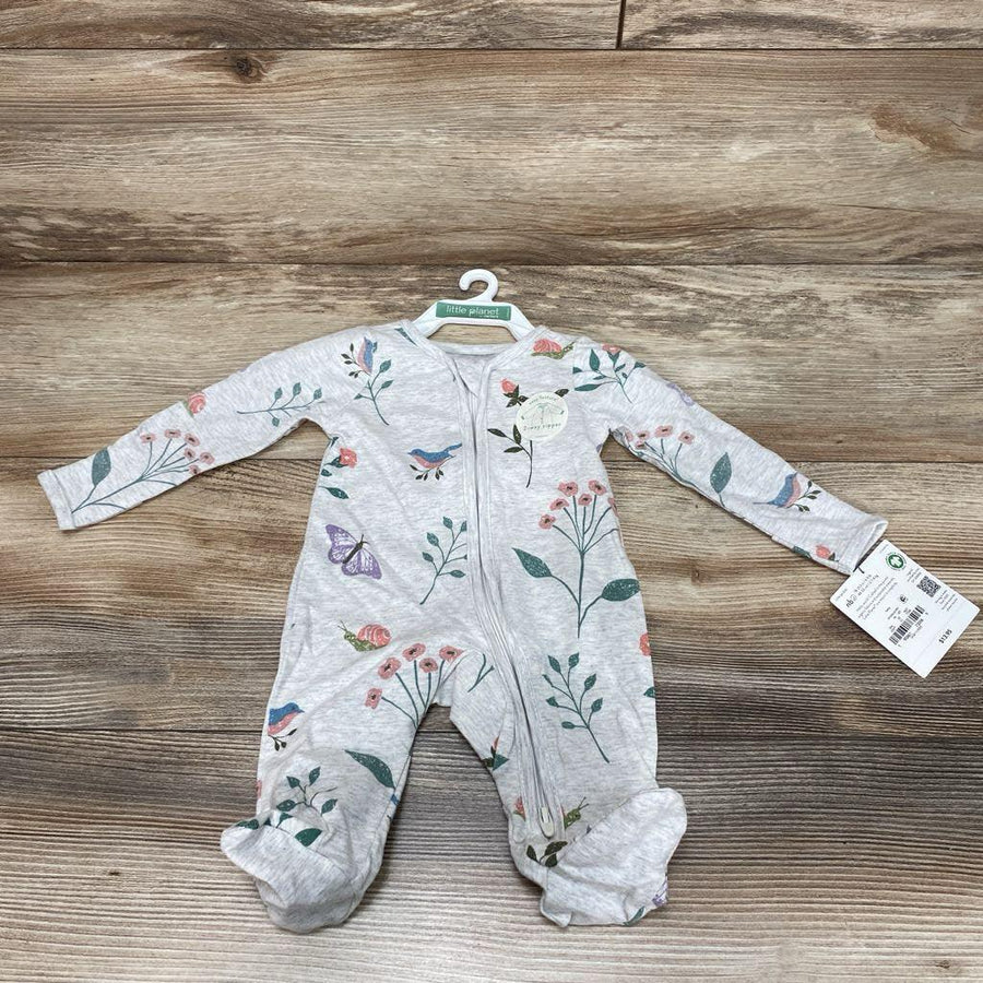 NEW Little Planet Organic Floral Sleeper sz NB - Me 'n Mommy To Be