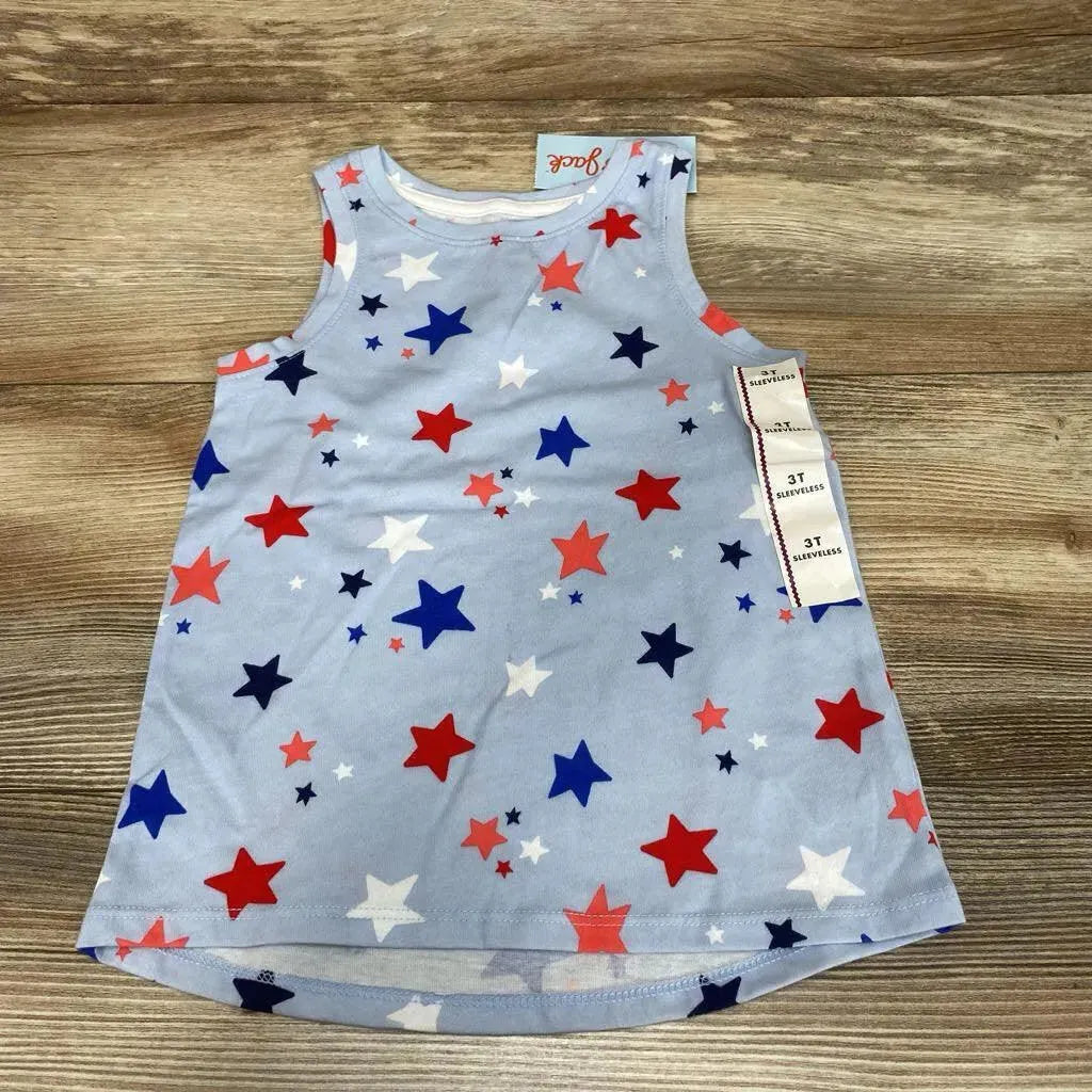 NEW Cat & Jack Sleeveless Stars Shirt sz 3T - Me 'n Mommy To Be