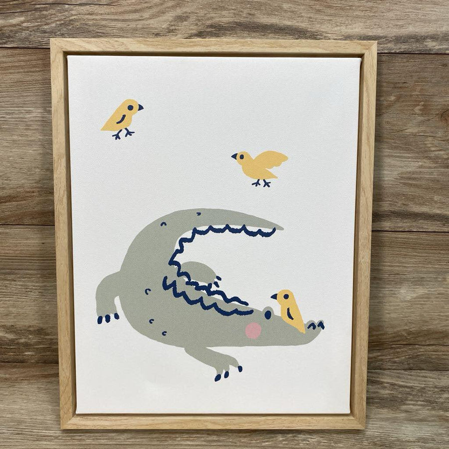 Cloud Island 11"x14" Framed Canvas Animals Alligator - Me 'n Mommy To Be