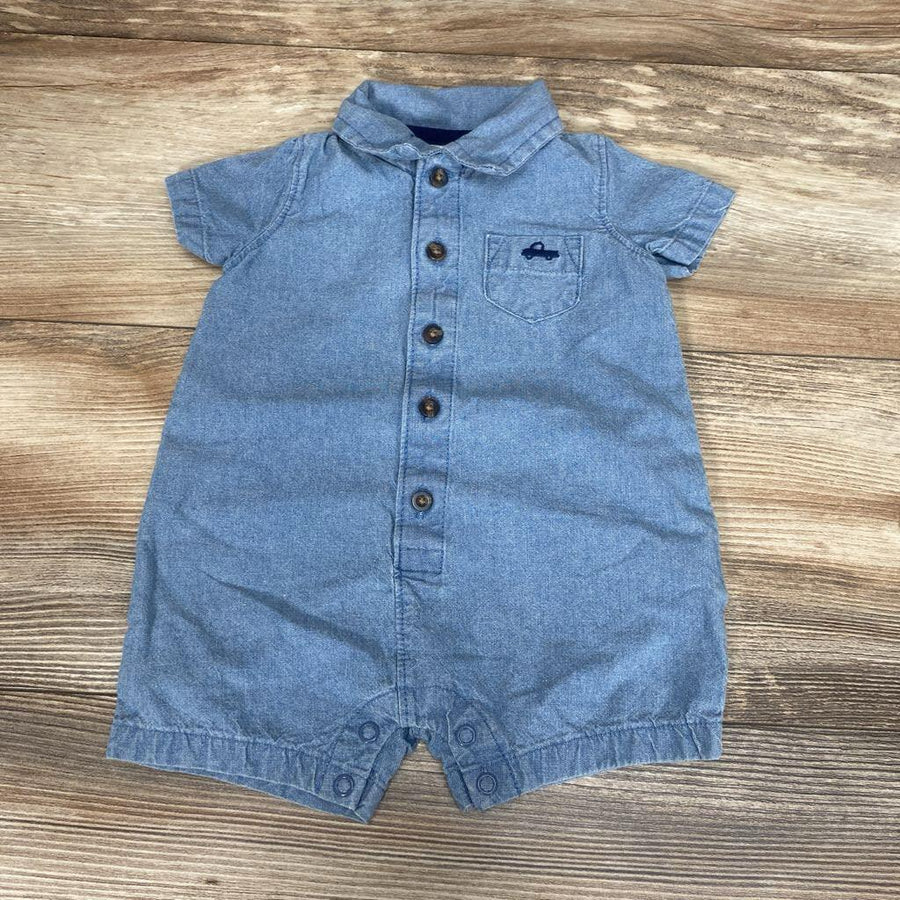 Carter's Chambray Shortie Romper sz 3m - Me 'n Mommy To Be