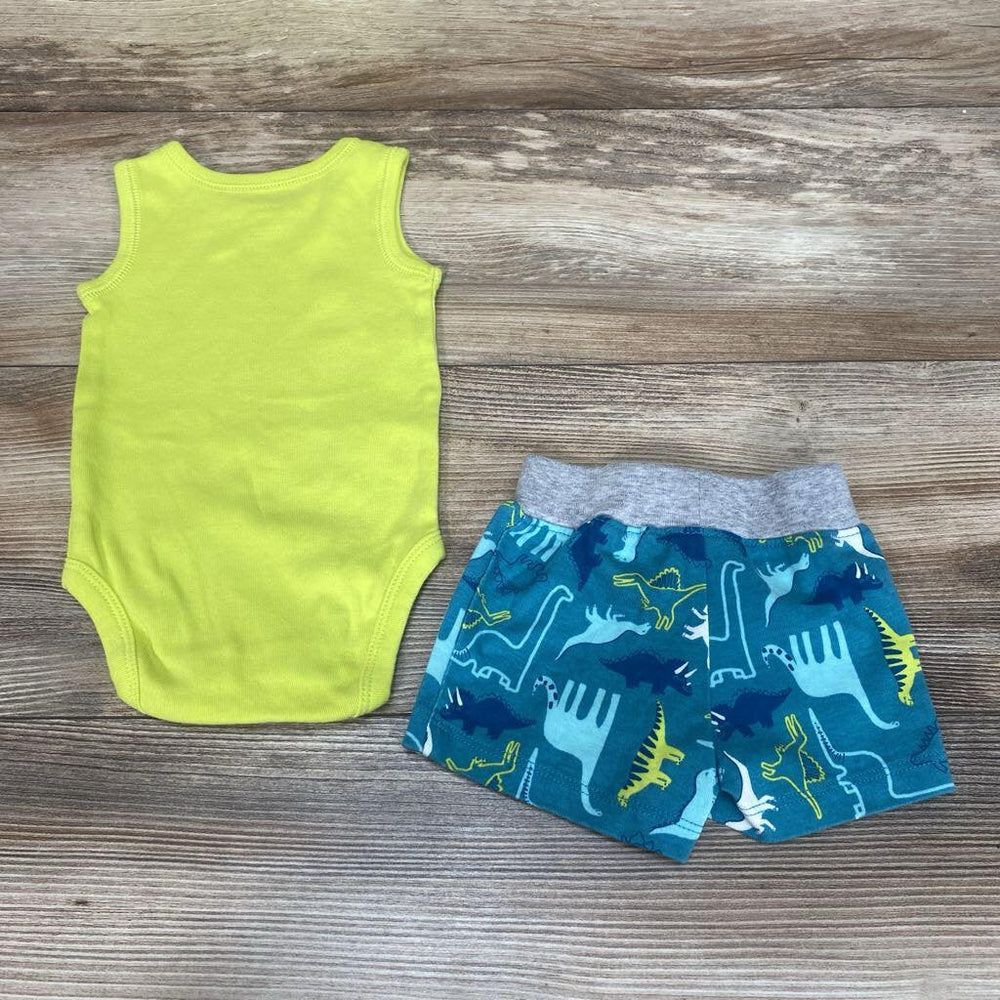 Carter's 2pc Tank A-Roar-Able Bodysuit & Shorts sz 3M - Me 'n Mommy To Be