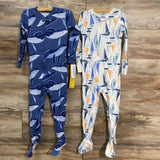 NEW Just One You 2Pk Whale Sleepers sz 4T - Me 'n Mommy To Be