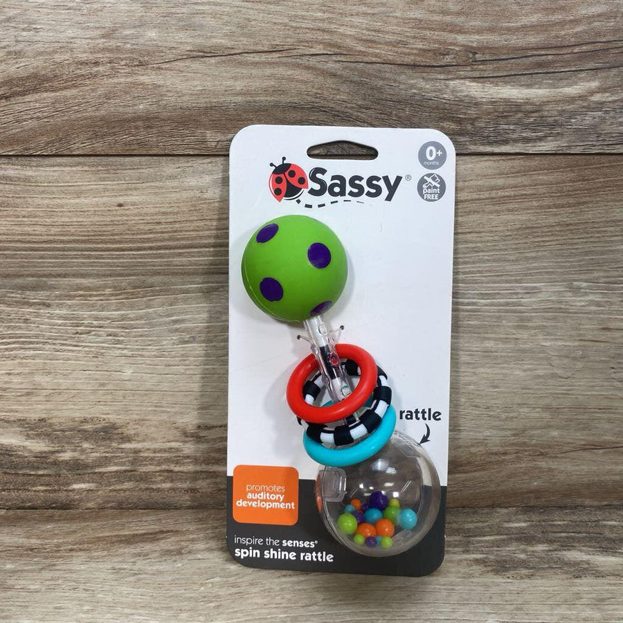 NEW Sassy Spin Shine Rattle - Me 'n Mommy To Be