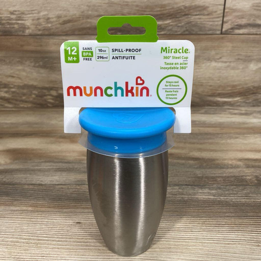 NEW Munchkin Miracle Stainless Steel 360 Sippy Cup 10oz - Me 'n Mommy To Be