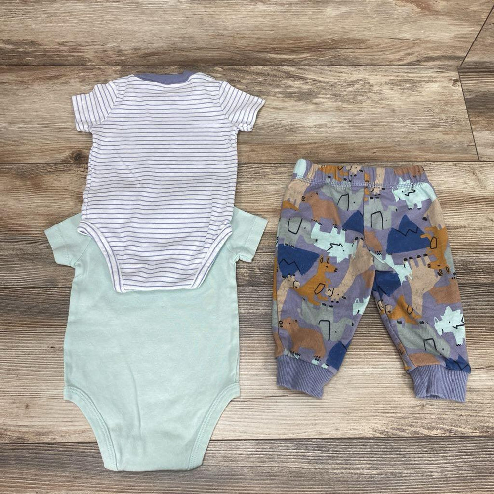 Carter's 3pc Striped Bodysuit Set sz 6m - Me 'n Mommy To Be