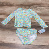 NEW Cat & Jack 2pc Floral Rashguard Set sz 3T - Me 'n Mommy To Be