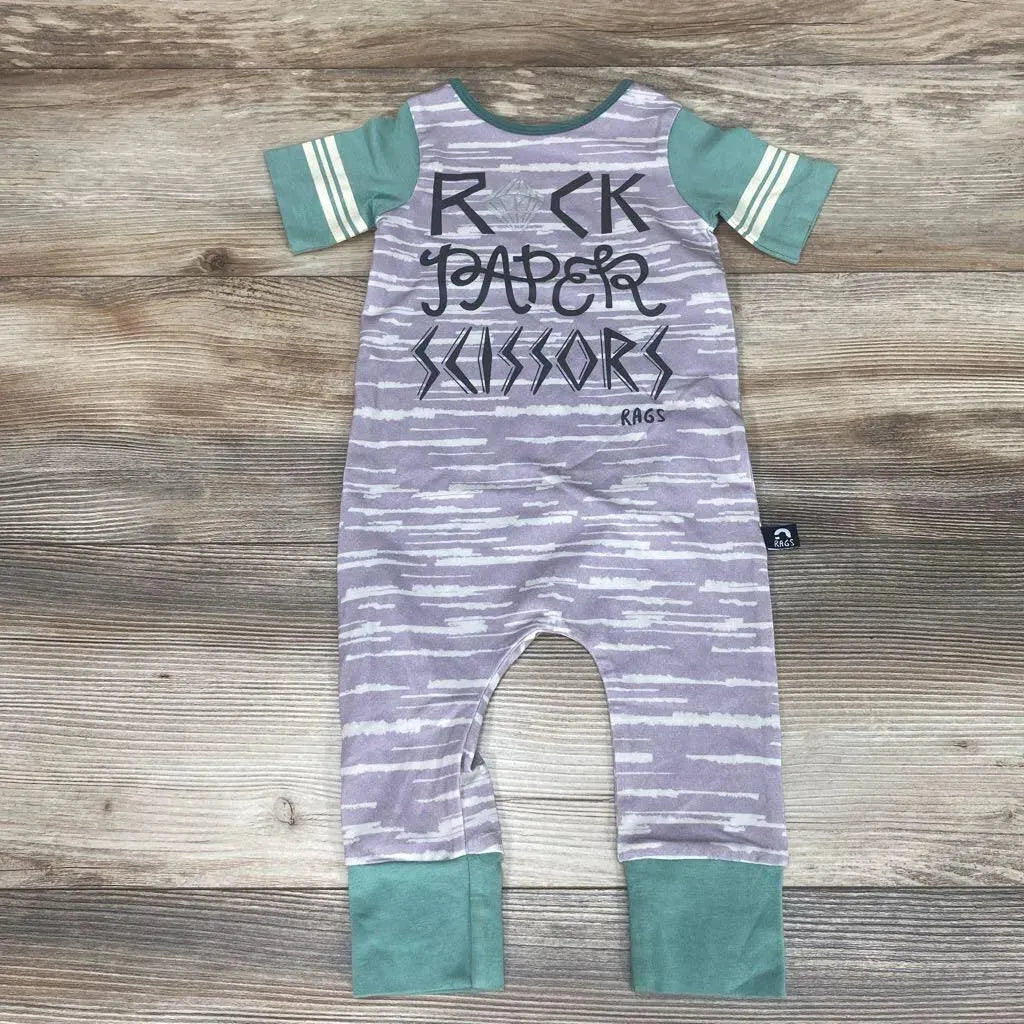 NEW Rags Rock Paper Scissors Romper sz 6-12m - Me 'n Mommy To Be