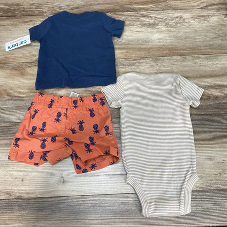 NEW Just One You 3pc Sun And Smiles Short Set sz 3m - Me 'n Mommy To Be