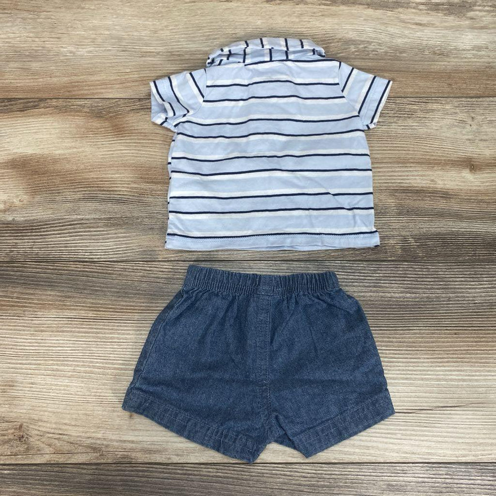 Carter's 2Pc Henley Shirt & Shorts Set sz NB - Me 'n Mommy To Be