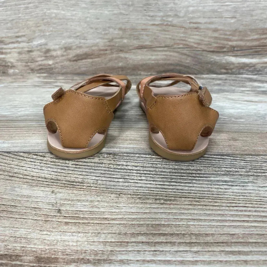 Zara Leather Strappy Sandals sz 5c - Me 'n Mommy To Be