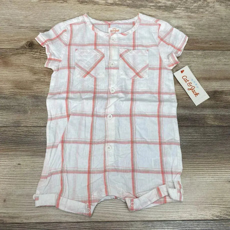 NEW Cat & Jack Plaid Shortie Romper sz 12m - Me 'n Mommy To Be