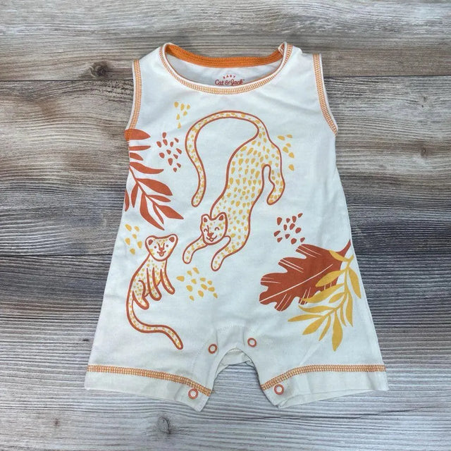 NEW Cat & Jack Jaguar Shortie Romper sz NB - Me 'n Mommy To Be