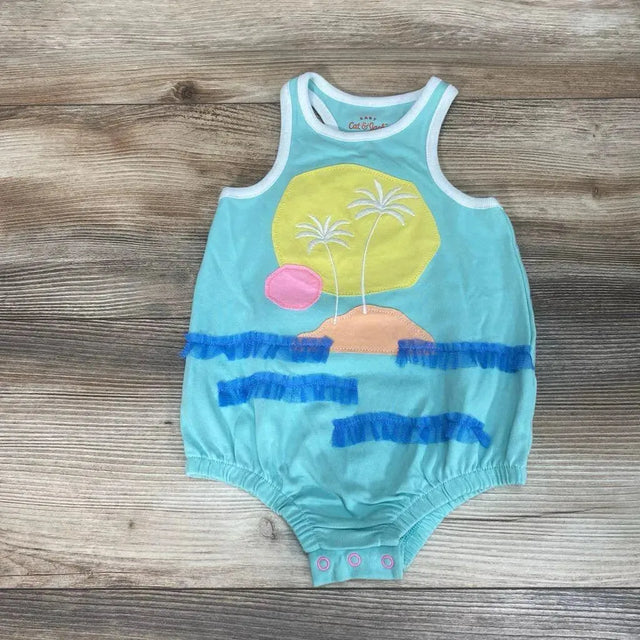 NEW Cat & Jack Beach Applique Romper sz 6-9m - Me 'n Mommy To Be