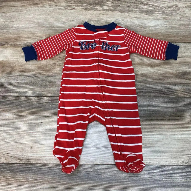 Carter's Striped Little Brother Sleeper sz 3m - Me 'n Mommy To Be