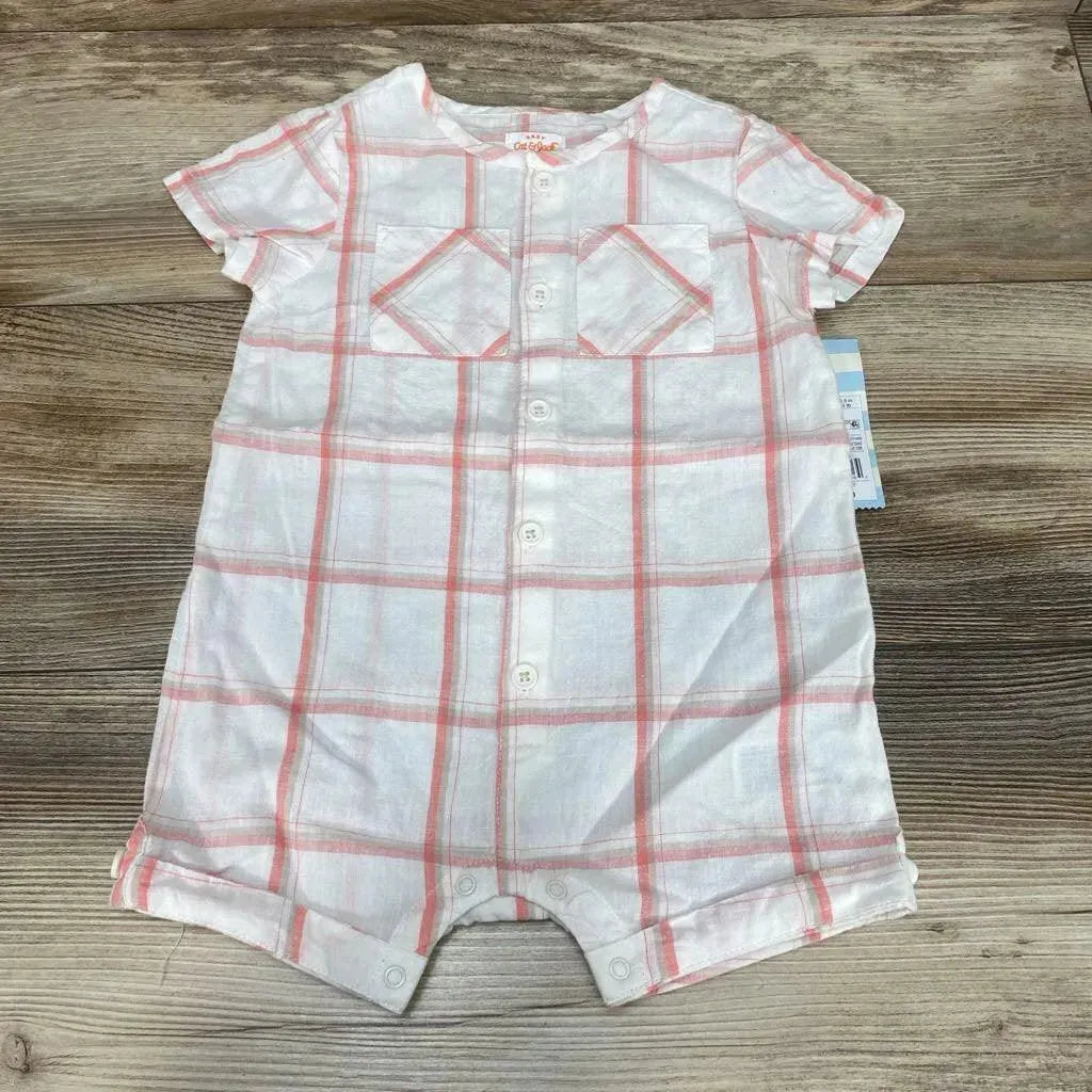 NEW Cat & Jack Plaid Shortie Romper sz 12m - Me 'n Mommy To Be