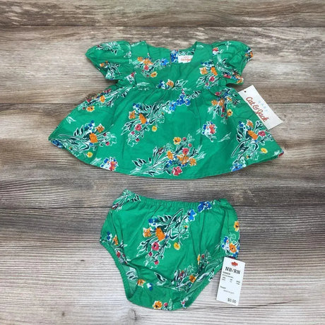 NEW Cat & Jack Floral Short Sleeve Dress & Bloomers sz Newborn - Me 'n Mommy To Be